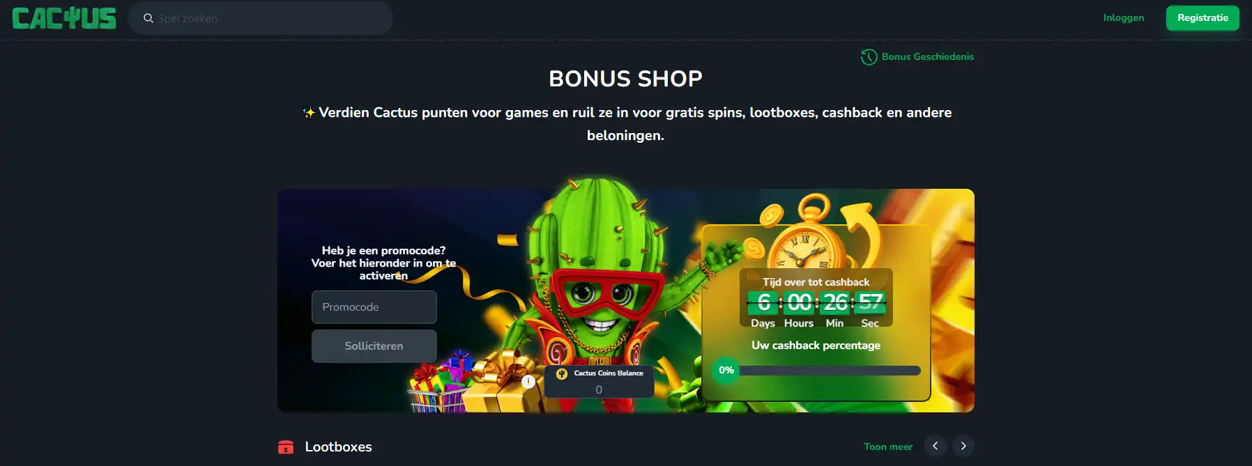 Cactus Casino bonus en promoties – voorwaarden en waarde
